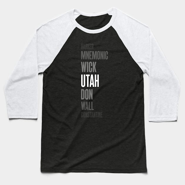 Utah is My Favorite John Baseball T-Shirt by 12&24